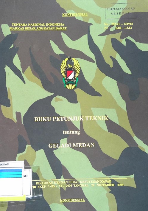 Buku Petunjuk Teknik Geladi Medan